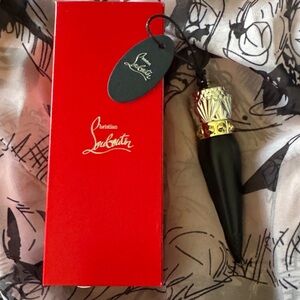 Christian Louboutin Lipstick in collector case Velvet Matte Rouge Louboutin 001M